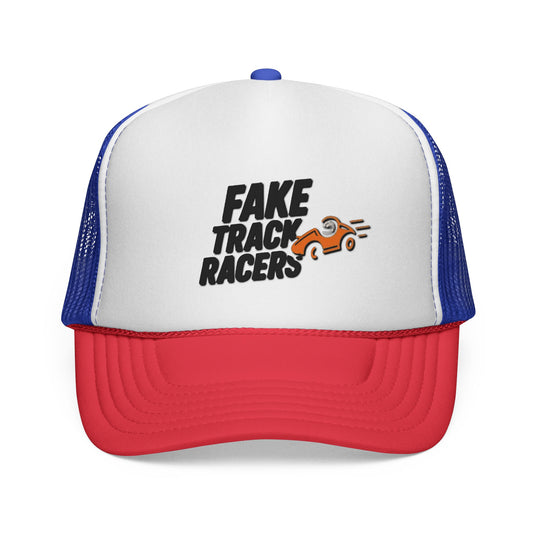 Fake Track Racers Mega Trucker Hat Mesh