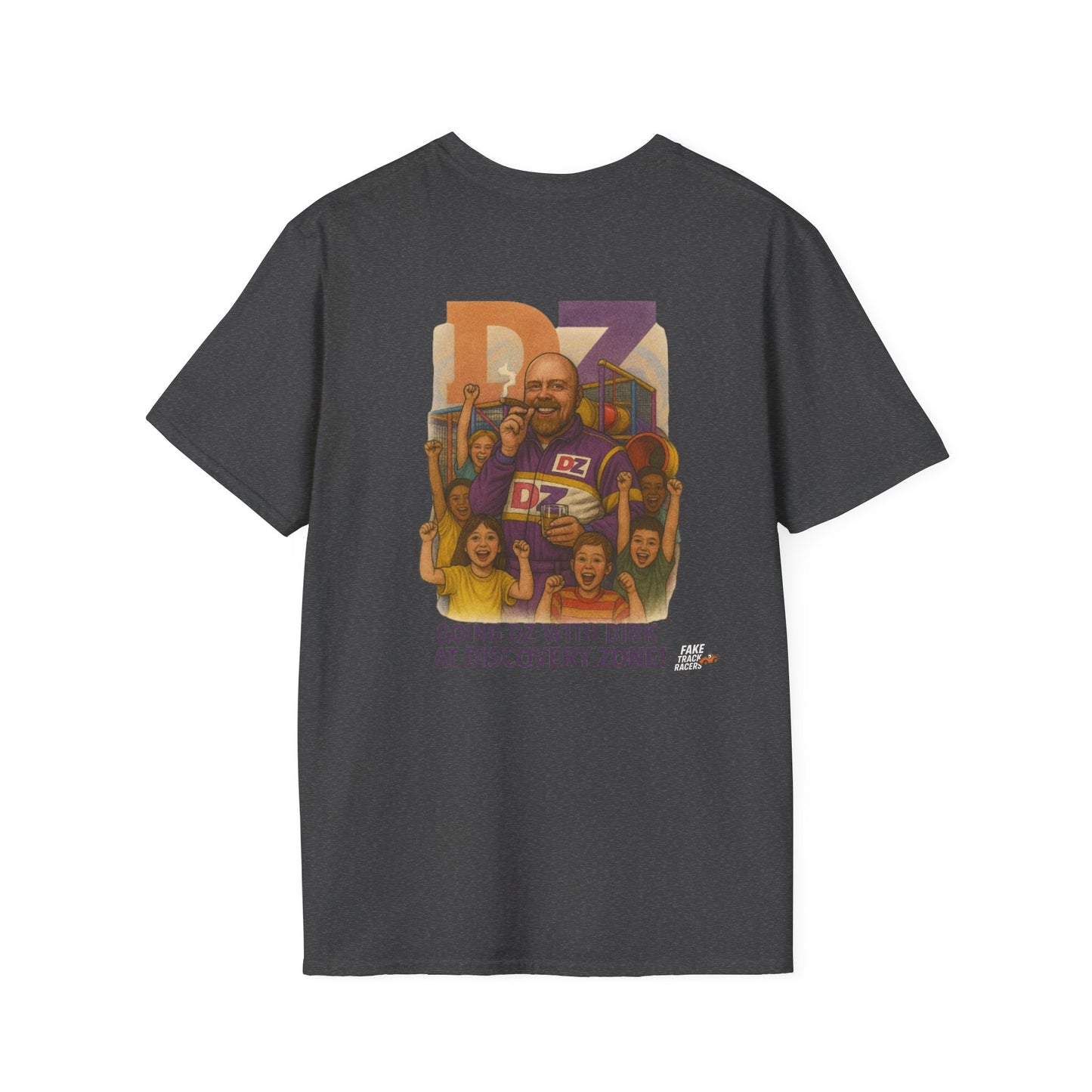 Vintage Style 90s Racing Tee DIRK CHUPWIPER DZ Fake Track Racers