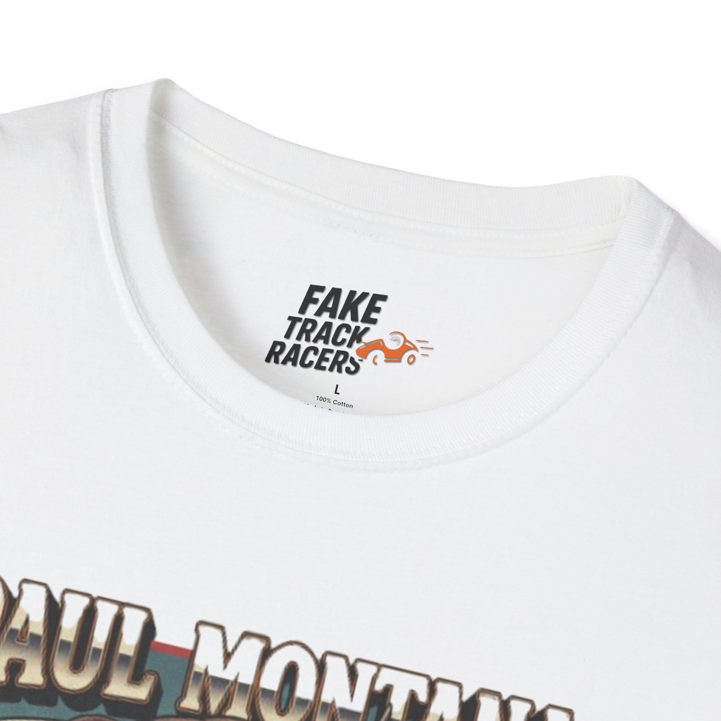 Vintage Style 90s Racing Tee Shirt PAUL MONTANA Bull Fake Track Racers