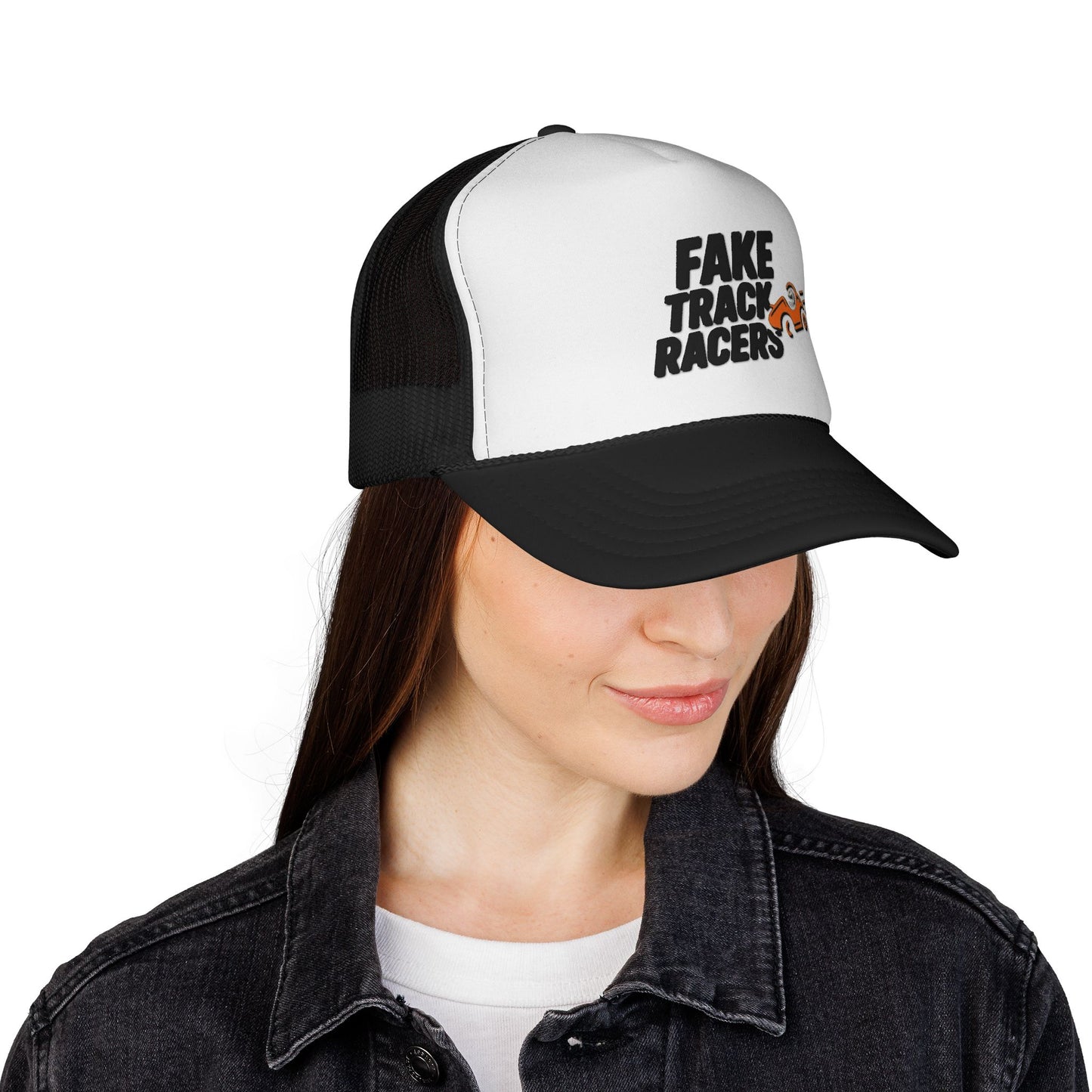 Fake Track Racers Mega Trucker Hat Mesh