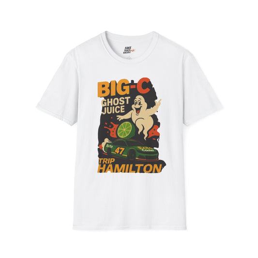 Vintage Style 90s Racing Tee Shirt TRIP HAMILTON BigC Fake Track Racers