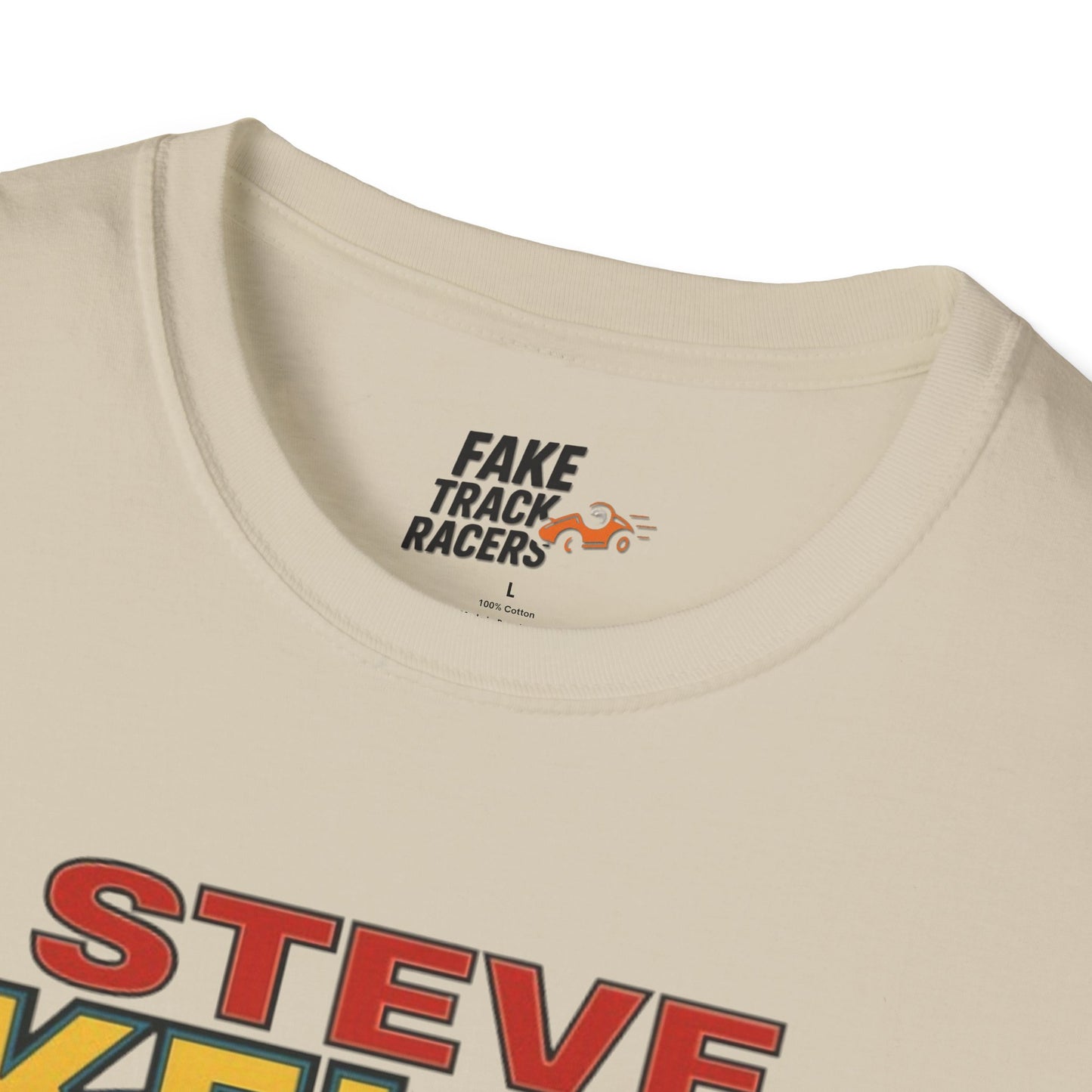 Vintage Style 90s Racing Tee Shirt STEVE KELLY Jool Fake Track Racers