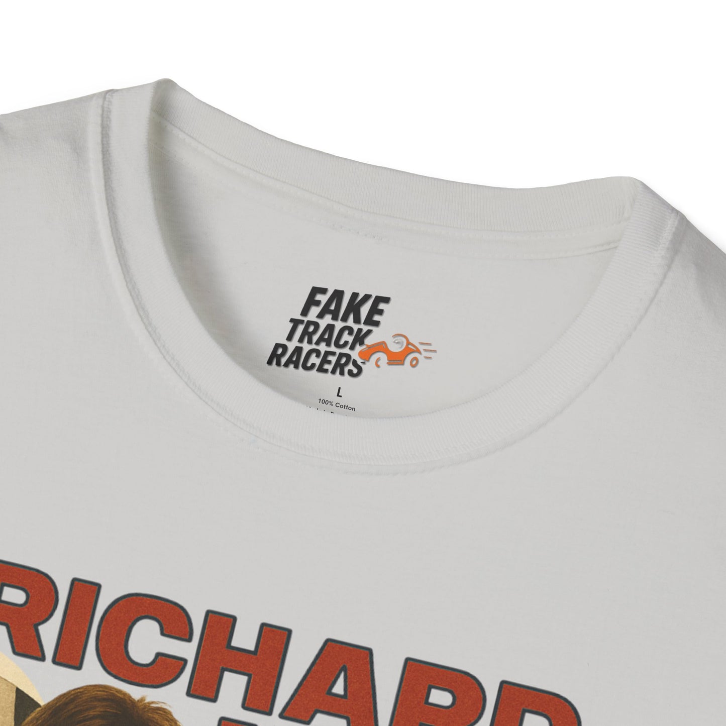 Vintage Style 90s Racing Tee Shirt RICHARD MAVIS Standard Fake Track Racers