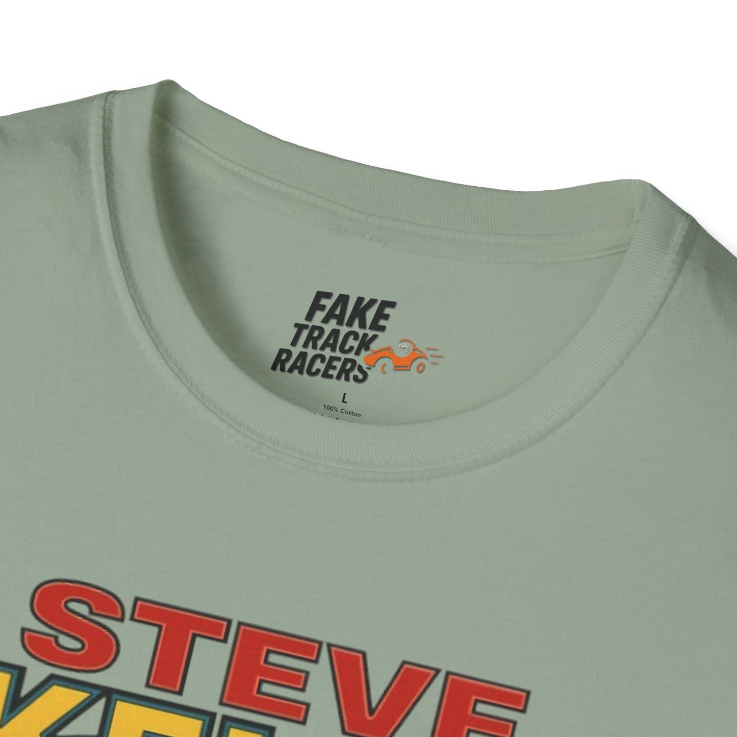 Vintage Style 90s Racing Tee Shirt STEVE KELLY Jool Fake Track Racers