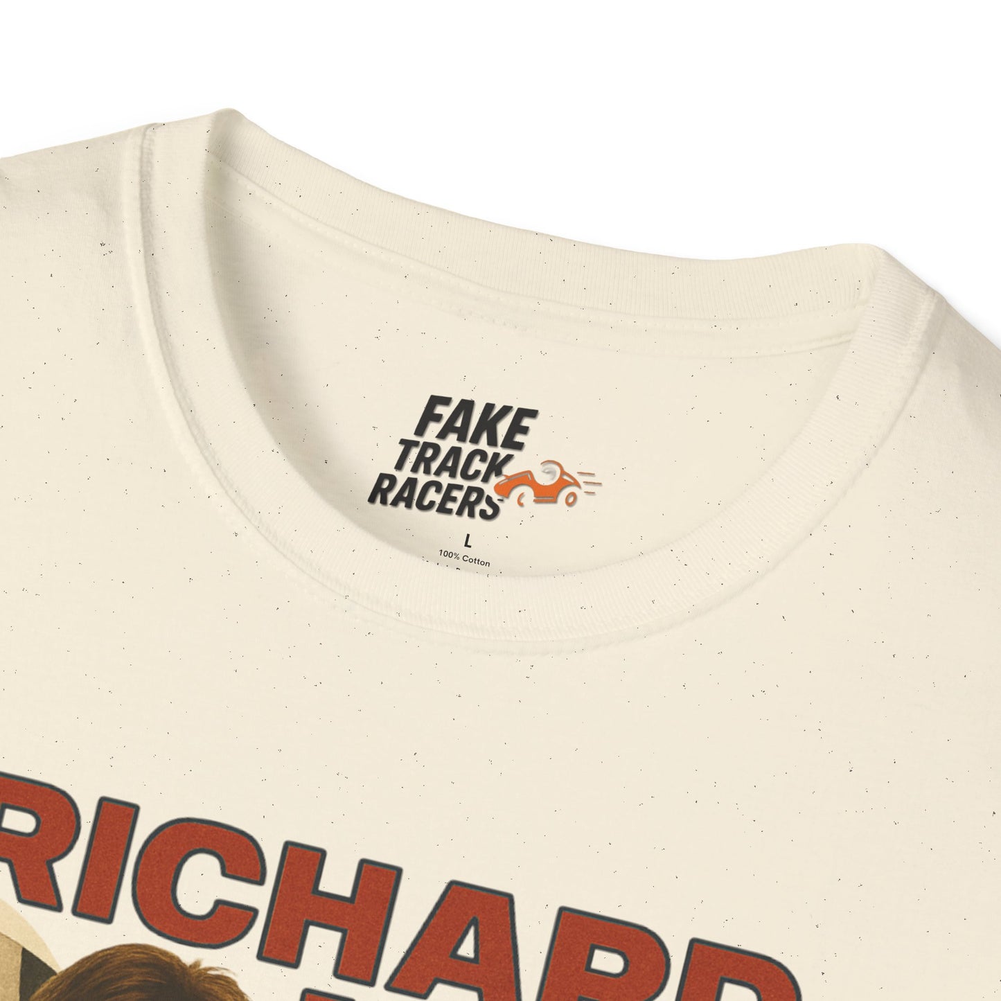 Vintage Style 90s Racing Tee Shirt RICHARD MAVIS Standard Fake Track Racers