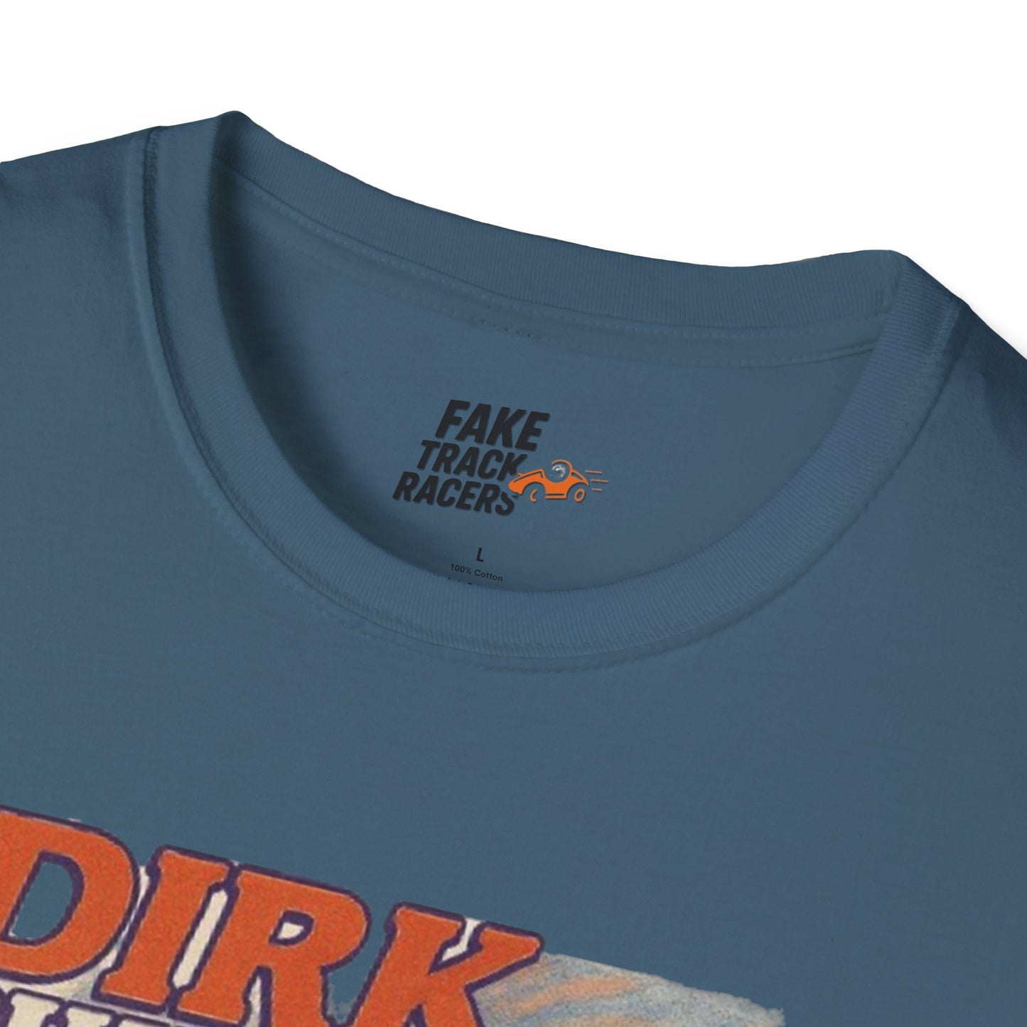 Vintage Style 90s Racing Tee DIRK CHUPWIPER DZ Fake Track Racers
