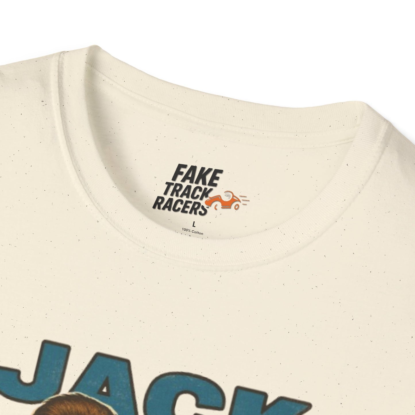 Vintage Style 90s Racing Tee Shirt JACK SPOONER Cookie Thief Fake Track Racers