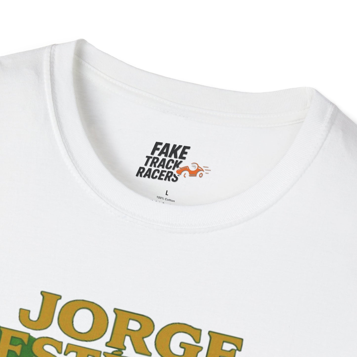 Vintage Style 90s Racing Tee Shirt JORGE ESTEVEZ Cerveza Champ Fake Track Racers