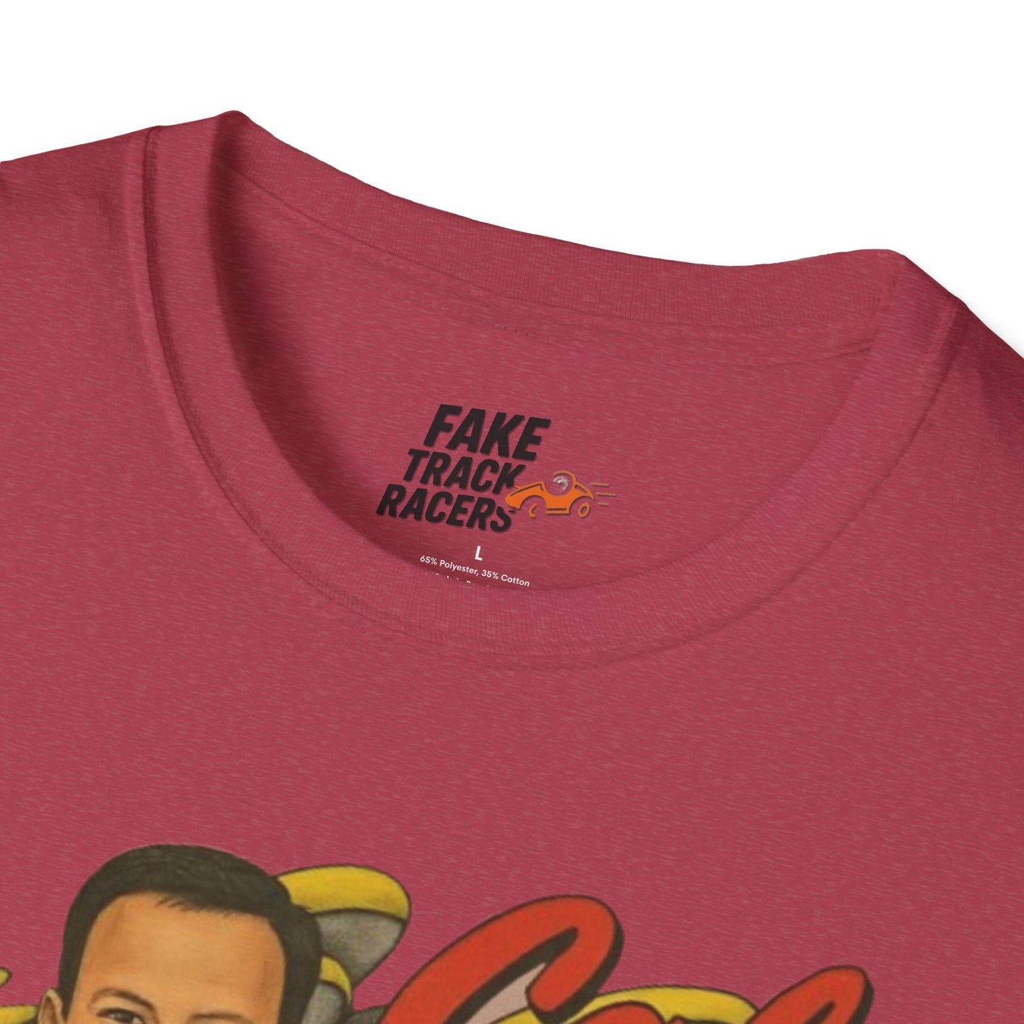 Vintage Style 90s Racing Tee Shirt CAL LLOYD Flakes Fake Track Racers