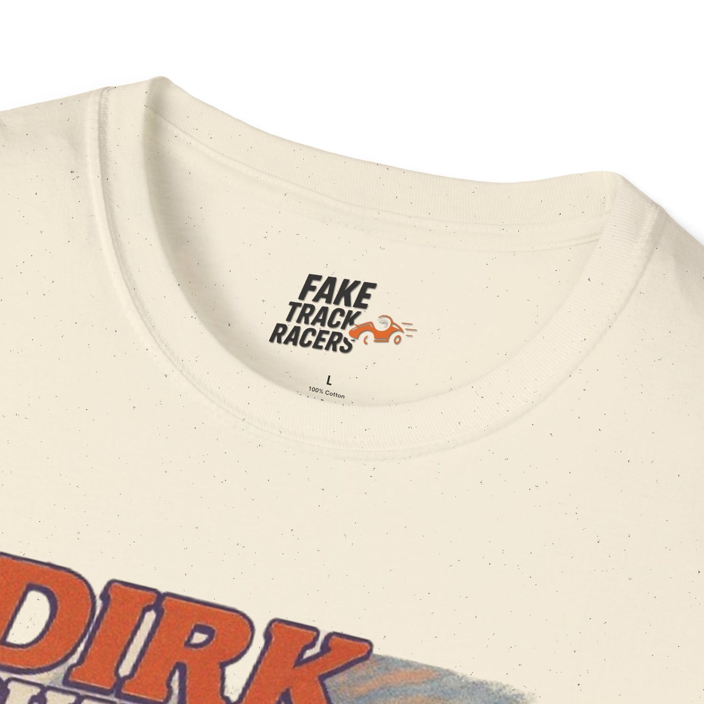 Vintage Style 90s Racing Tee DIRK CHUPWIPER DZ Fake Track Racers