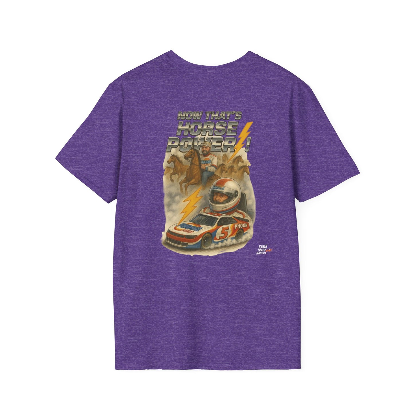 Vintage Style 90s Racing Tee Shirt RICKY MORTIMER PHOON Fake Track Racers