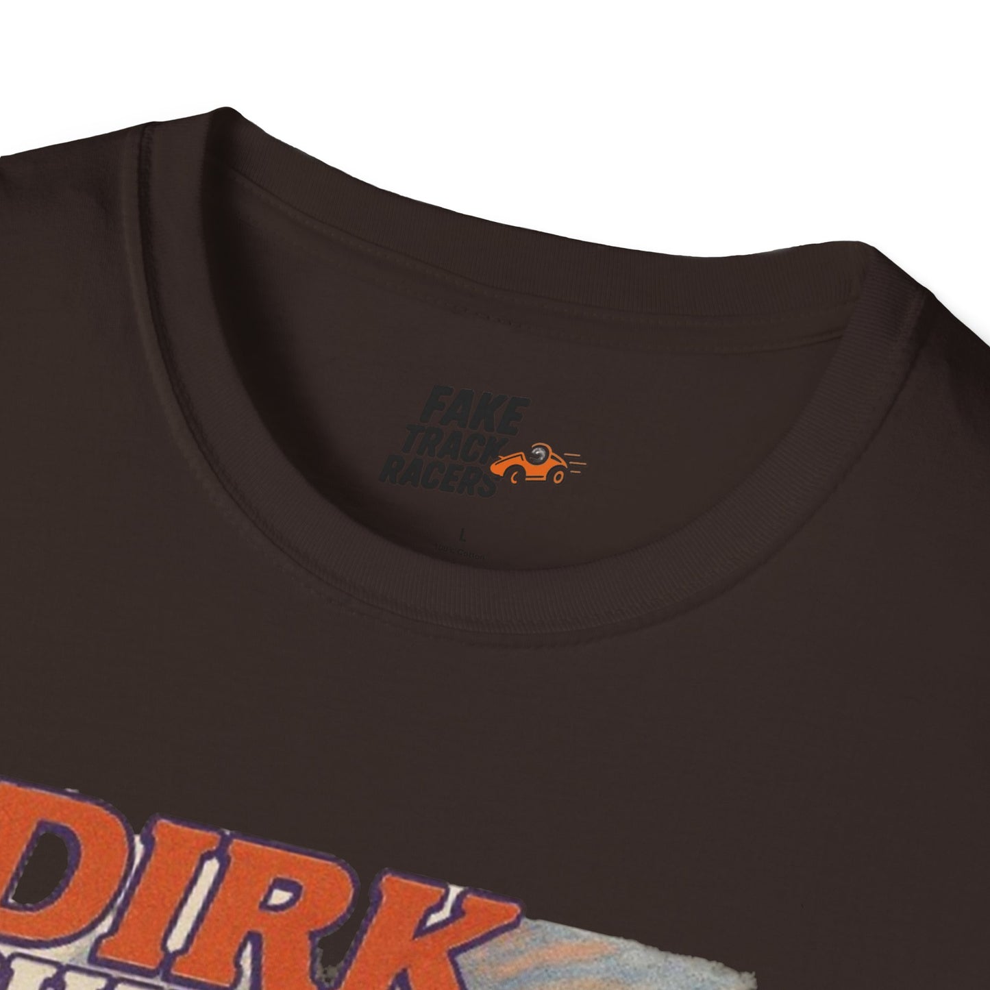 Vintage Style 90s Racing Tee DIRK CHUPWIPER DZ Fake Track Racers