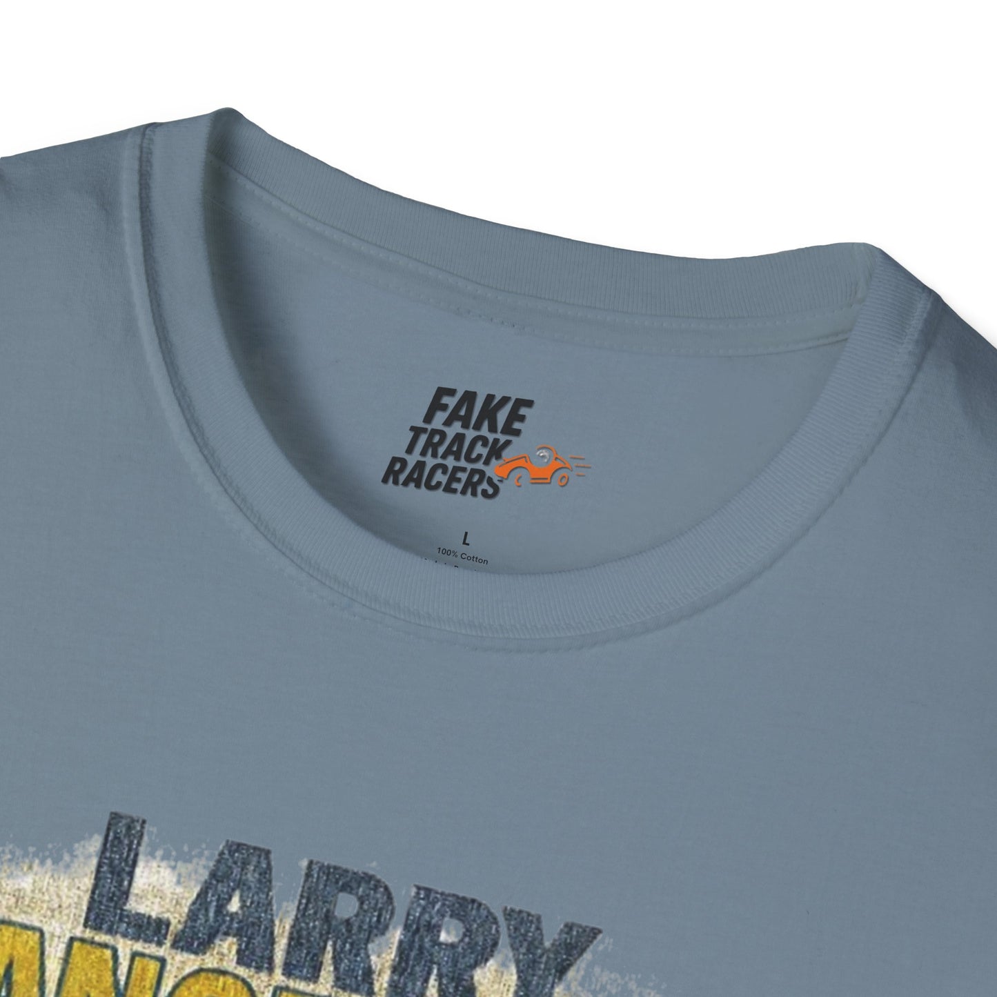 Vintage Style 90s Racing Tee Shirt LARRY DANGERMAN Deliver Shirt Fake Track Racers