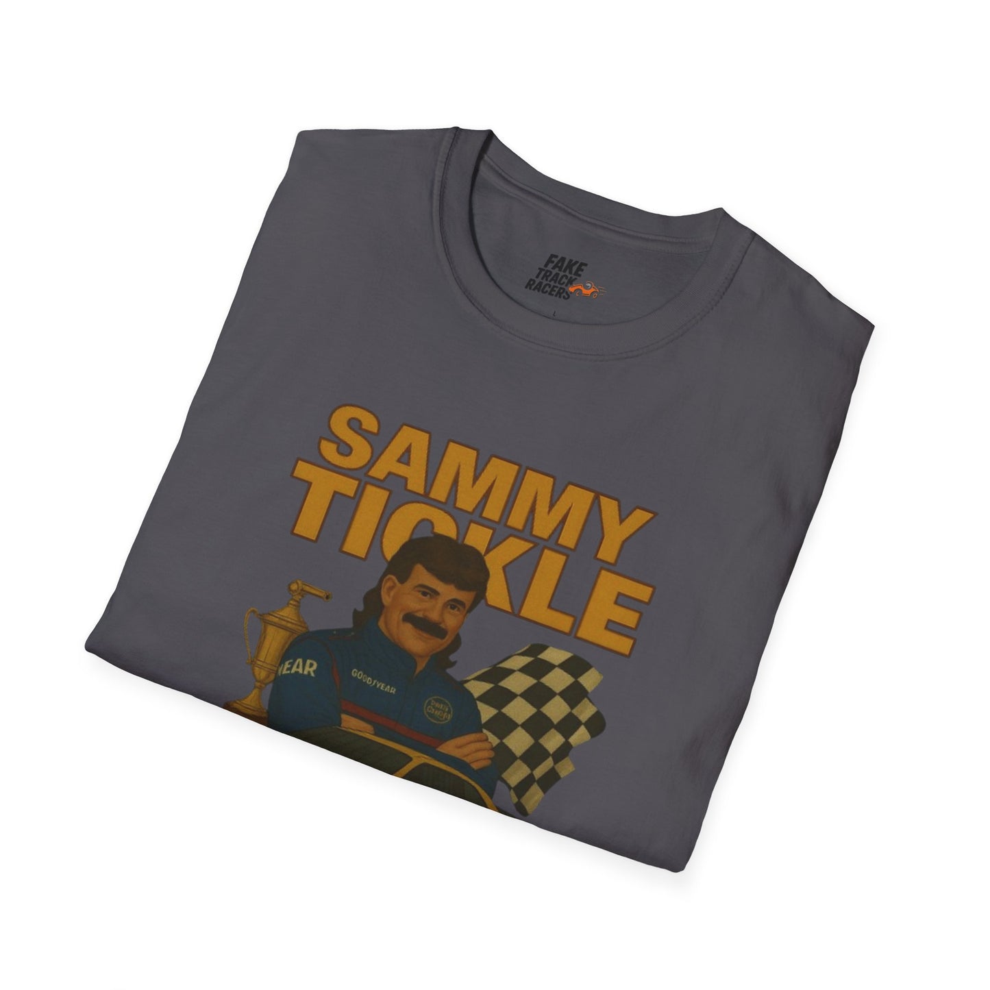 Vintage Style Racing Tee Shirt SAMMY TICKLE, 1988 Champion Shirt Fake Track Racers