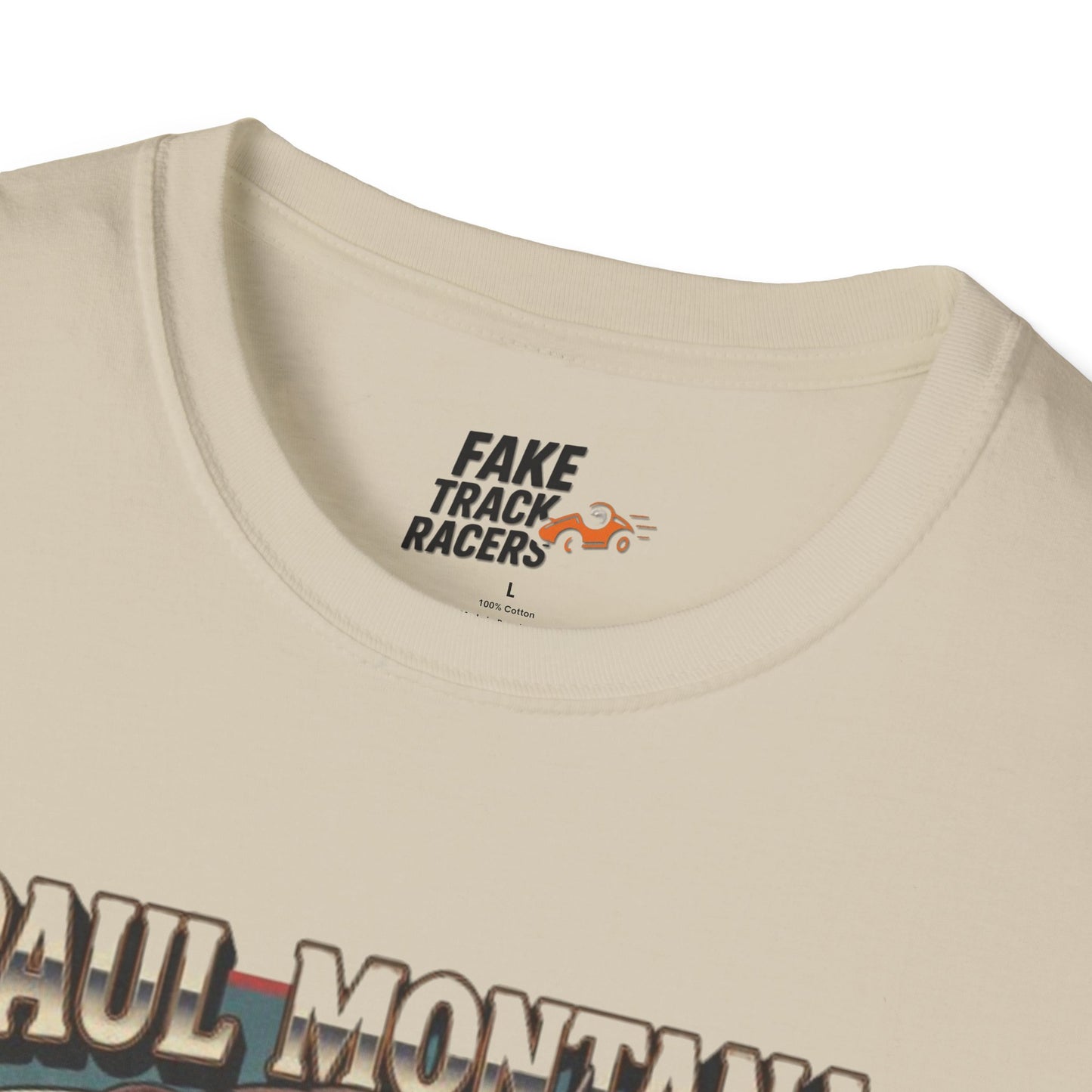 Vintage Style 90s Racing Tee Shirt PAUL MONTANA Bull Fake Track Racers