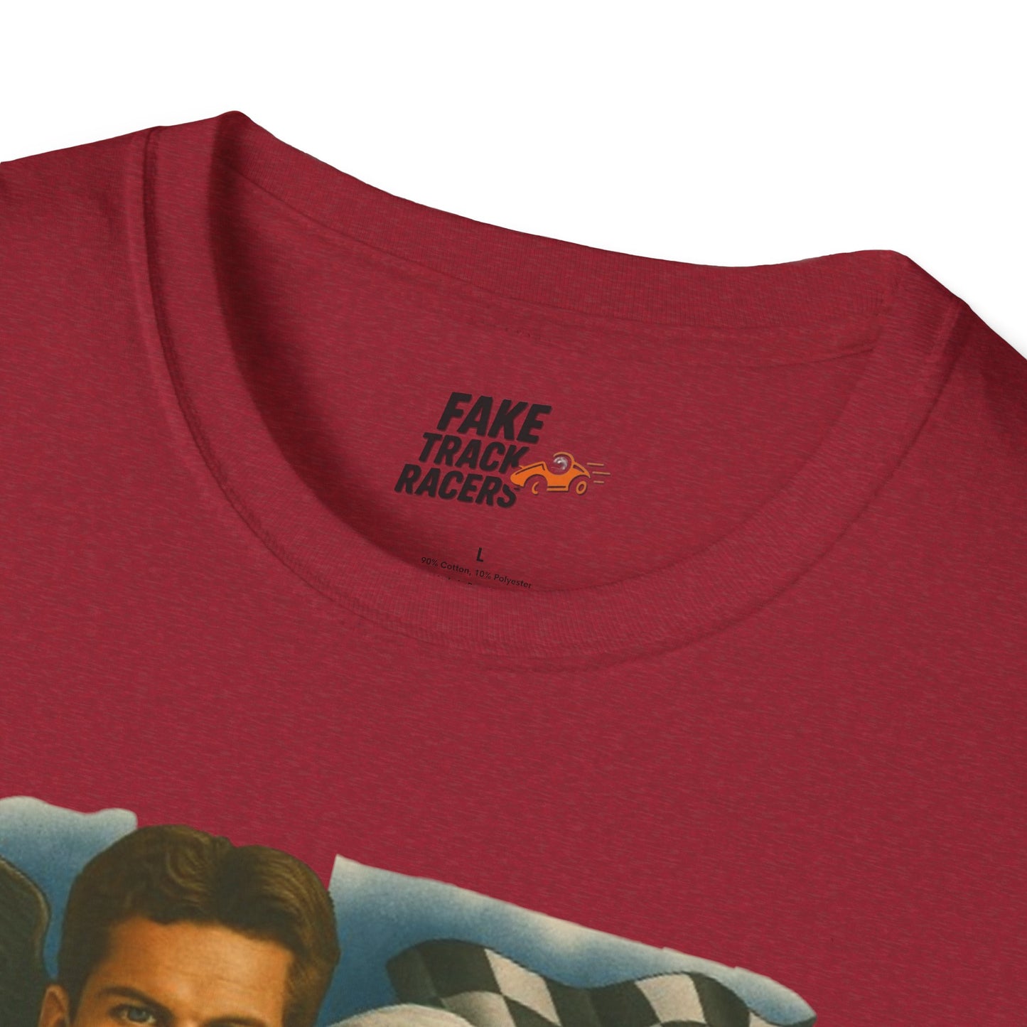 Vintage Style 90s Racing Tee Shirt BEAU DIESEL BC Fake Track Racers