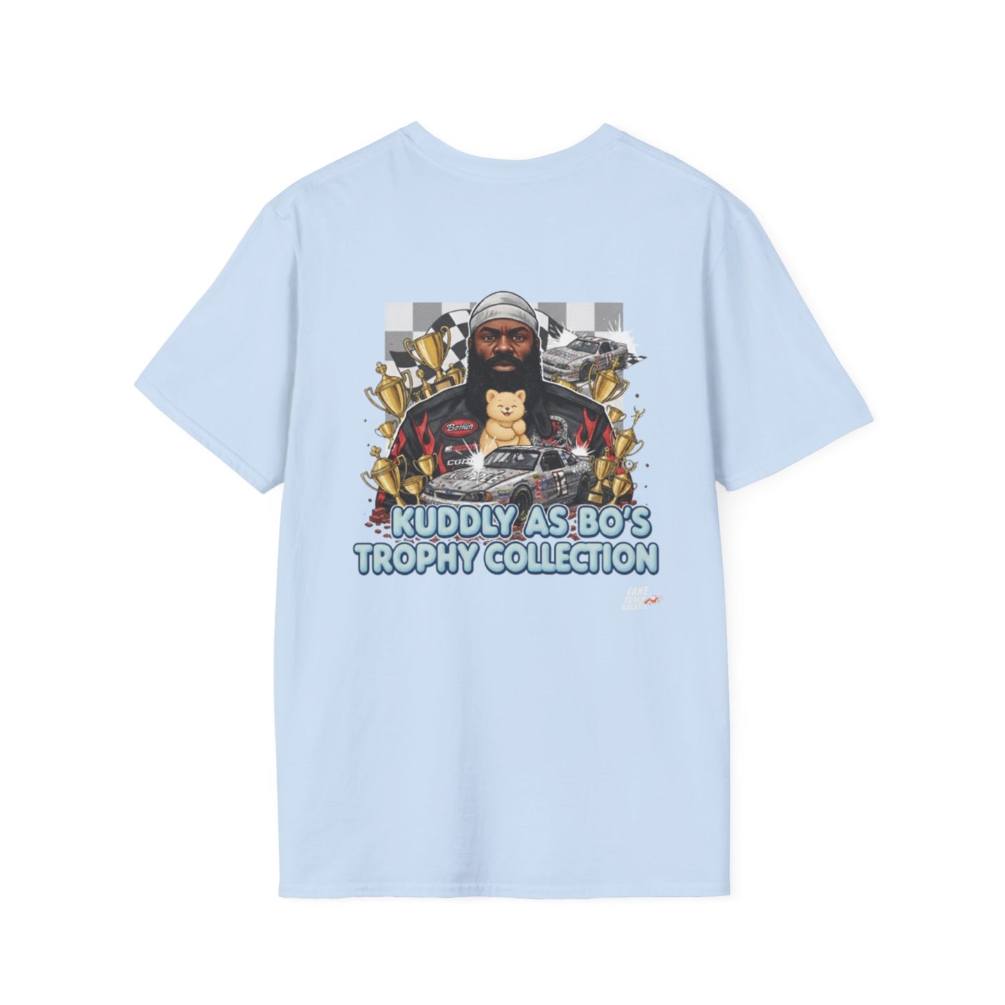 Vintage Style 90s Racing Tee Shirt BO SLAUGHTER Kuddle Fake Track Racers