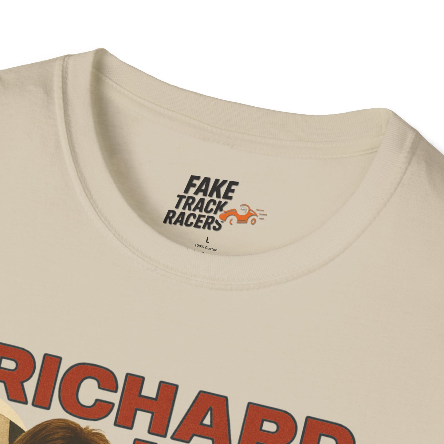 Vintage Style 90s Racing Tee Shirt RICHARD MAVIS Standard Fake Track Racers