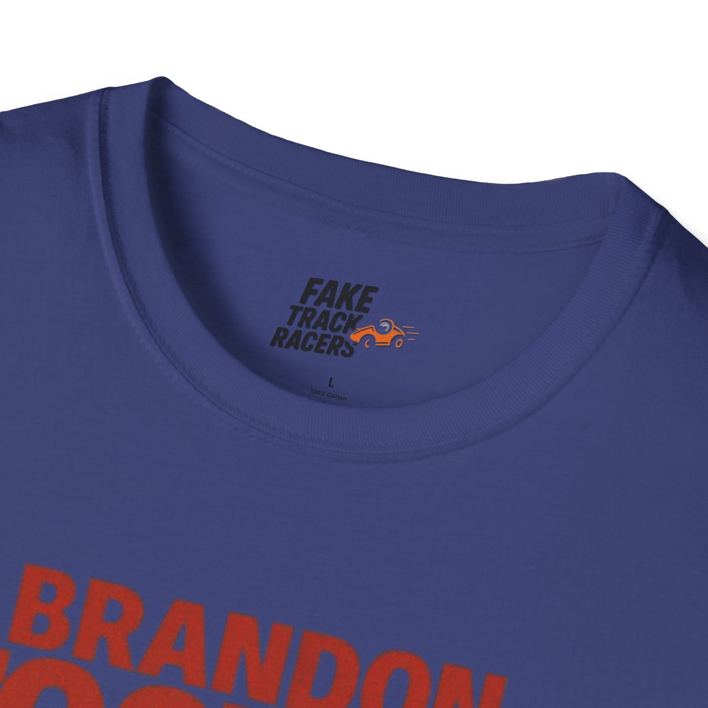 Vintage Style 90s Racing Tee Shirt BRANDON TOOTOO Alaska Fake Track Racers