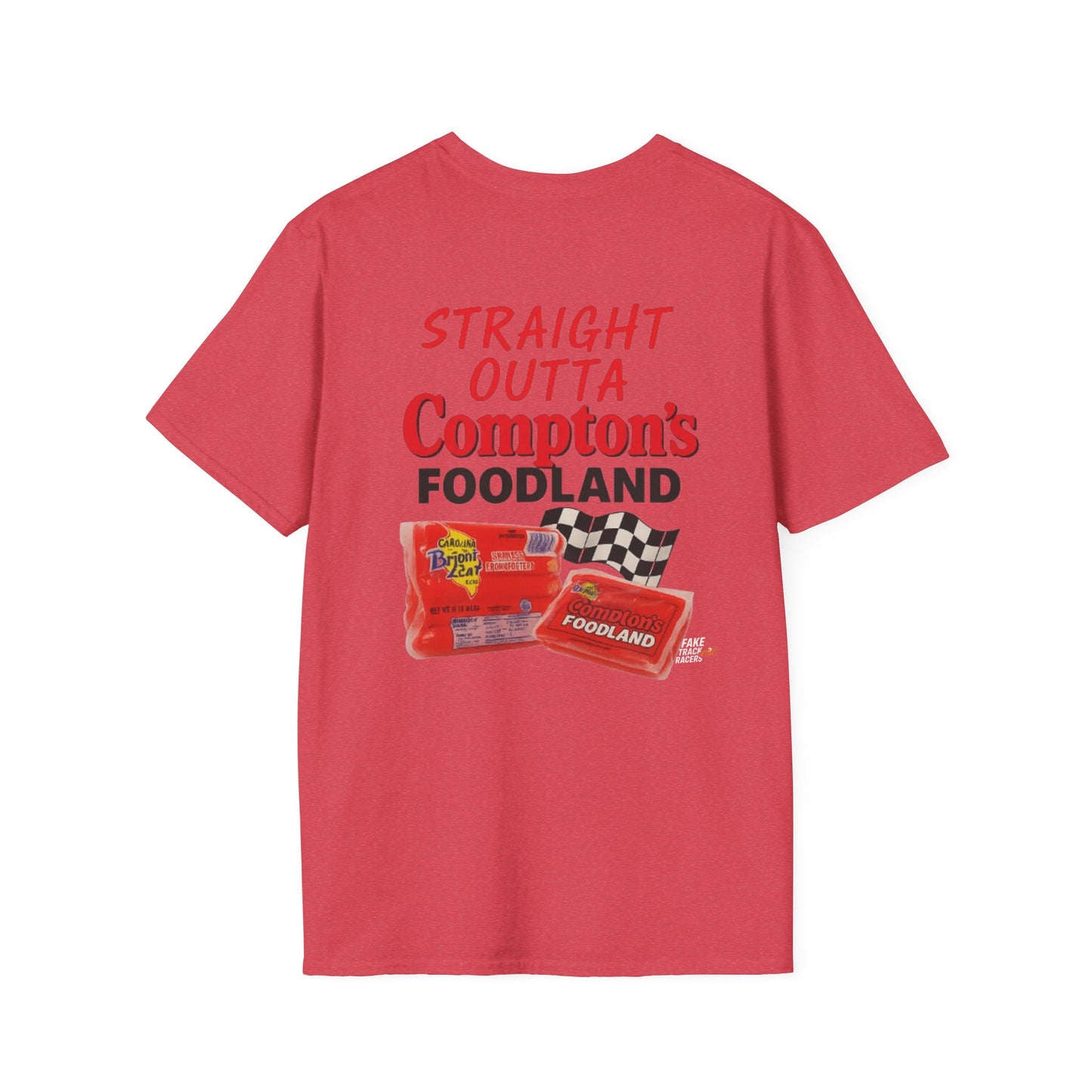 Vintage Style 90s Racing Tee Shirt GERONIMO LaFEET Comptons Fake Track Racers