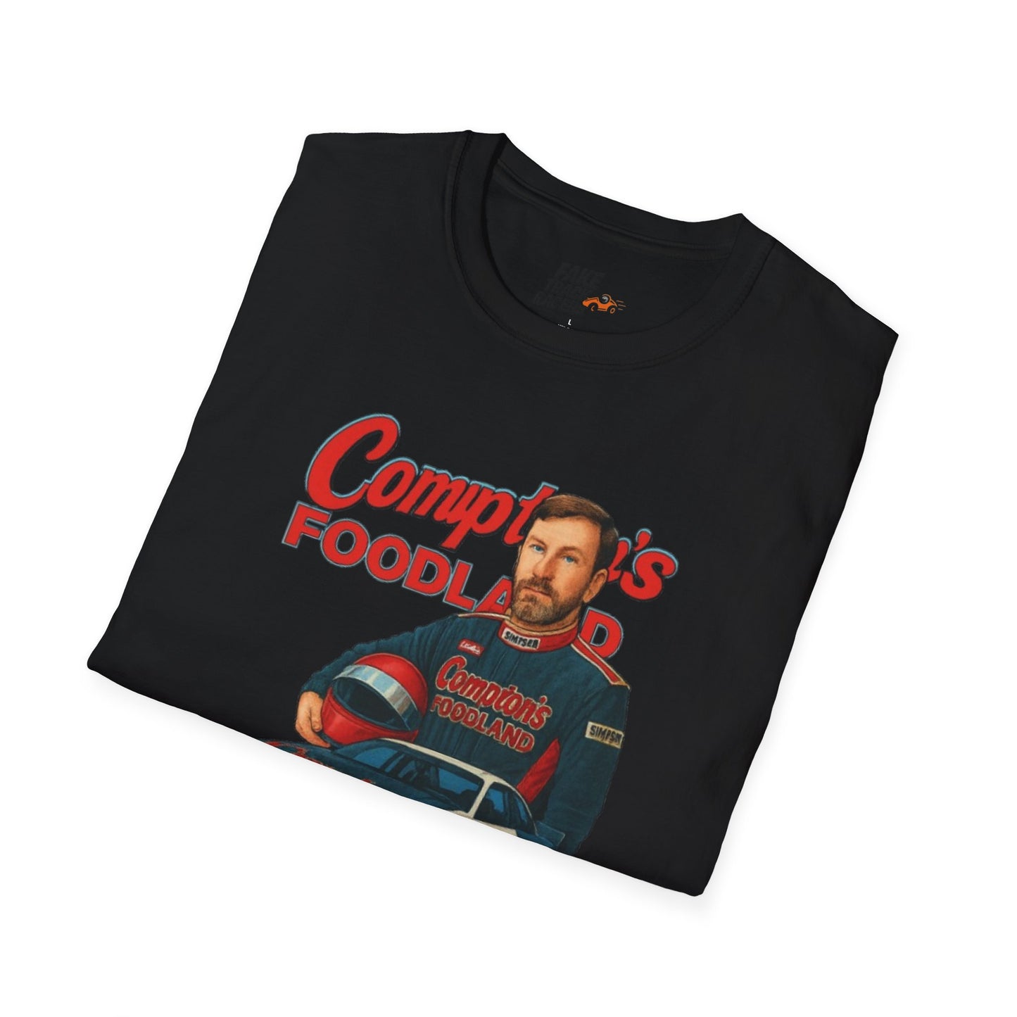 Vintage Style 90s Racing Tee Shirt GERONIMO LaFEET Comptons Fake Track Racers