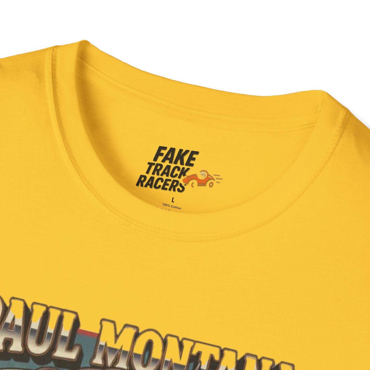 Vintage Style 90s Racing Tee Shirt PAUL MONTANA Bull Fake Track Racers