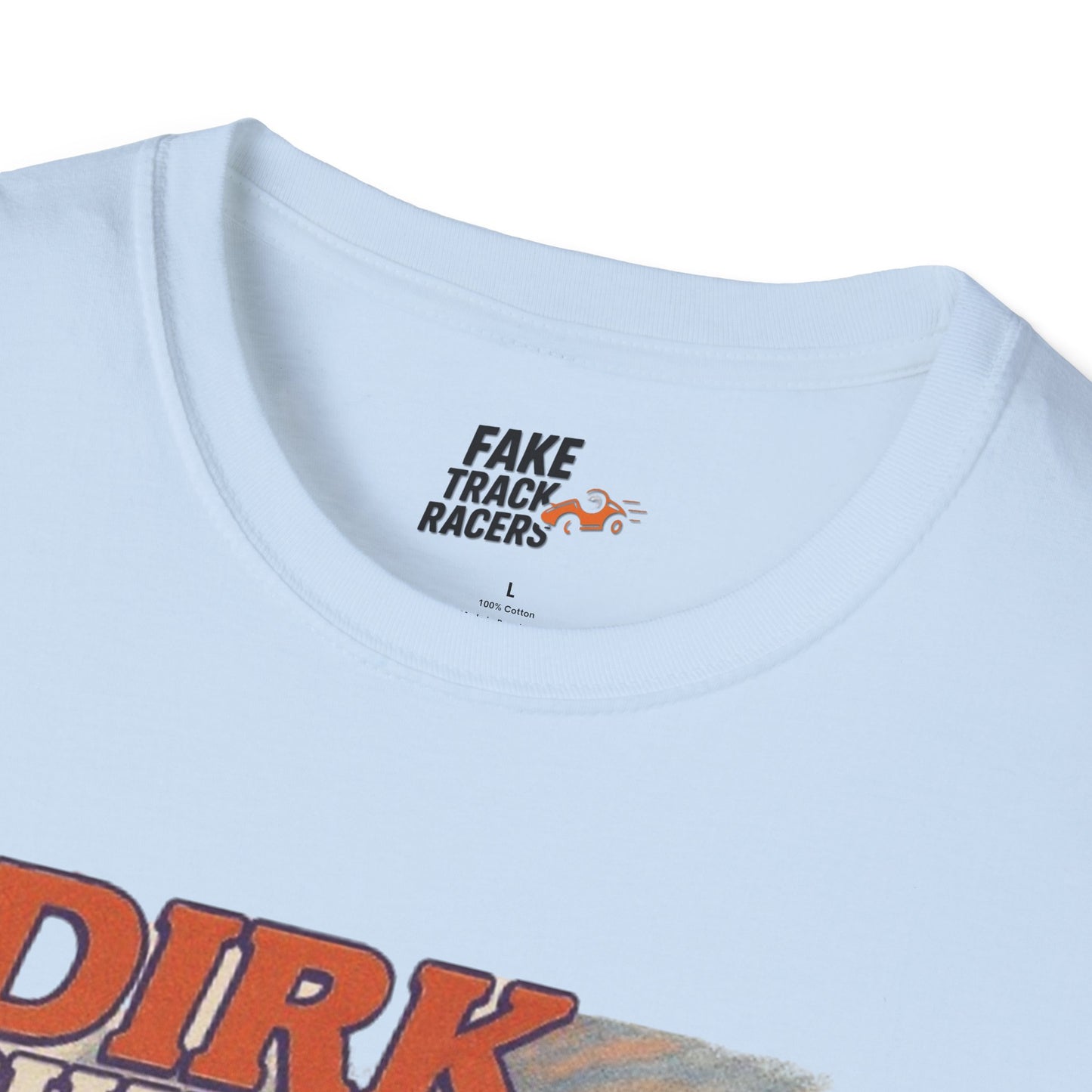 Vintage Style 90s Racing Tee DIRK CHUPWIPER DZ Fake Track Racers