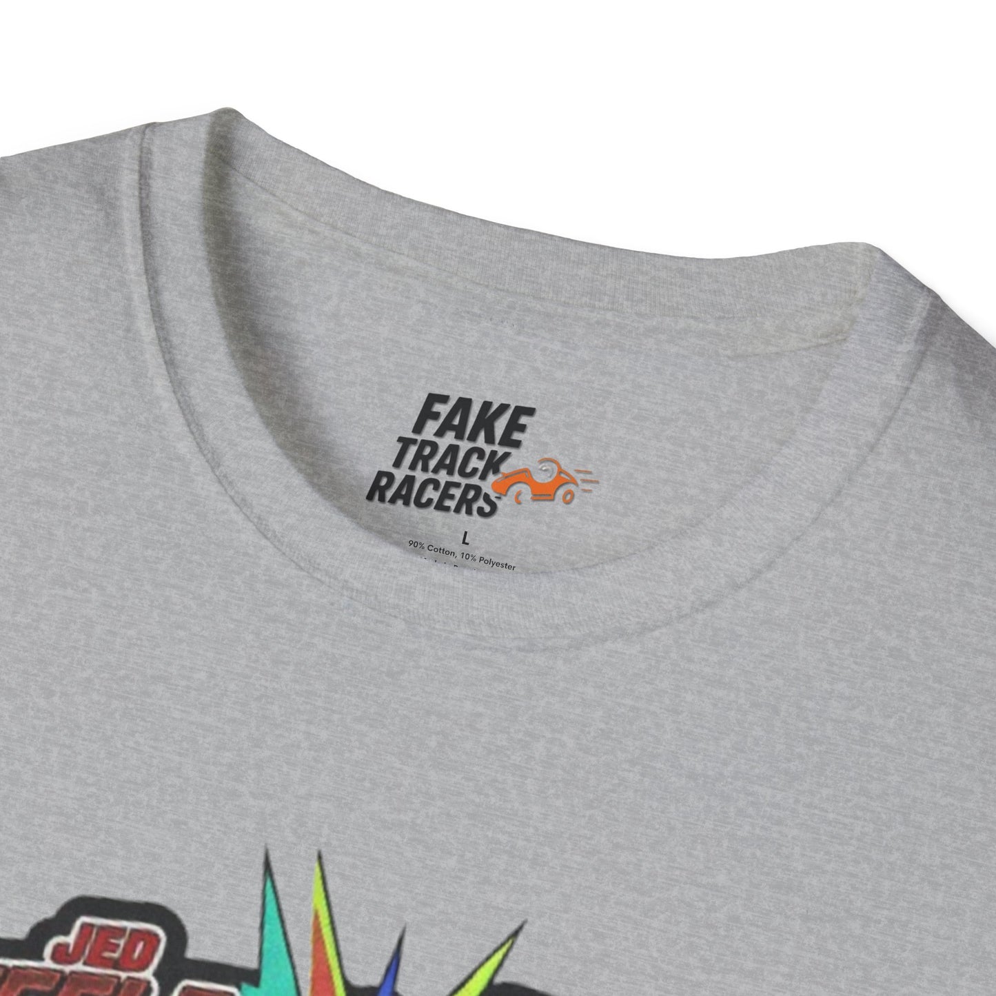 Vintage Style 90s Racing Tee Shirt STEELE VS CHRISTMAS Friendly Fire Fake Track Racers