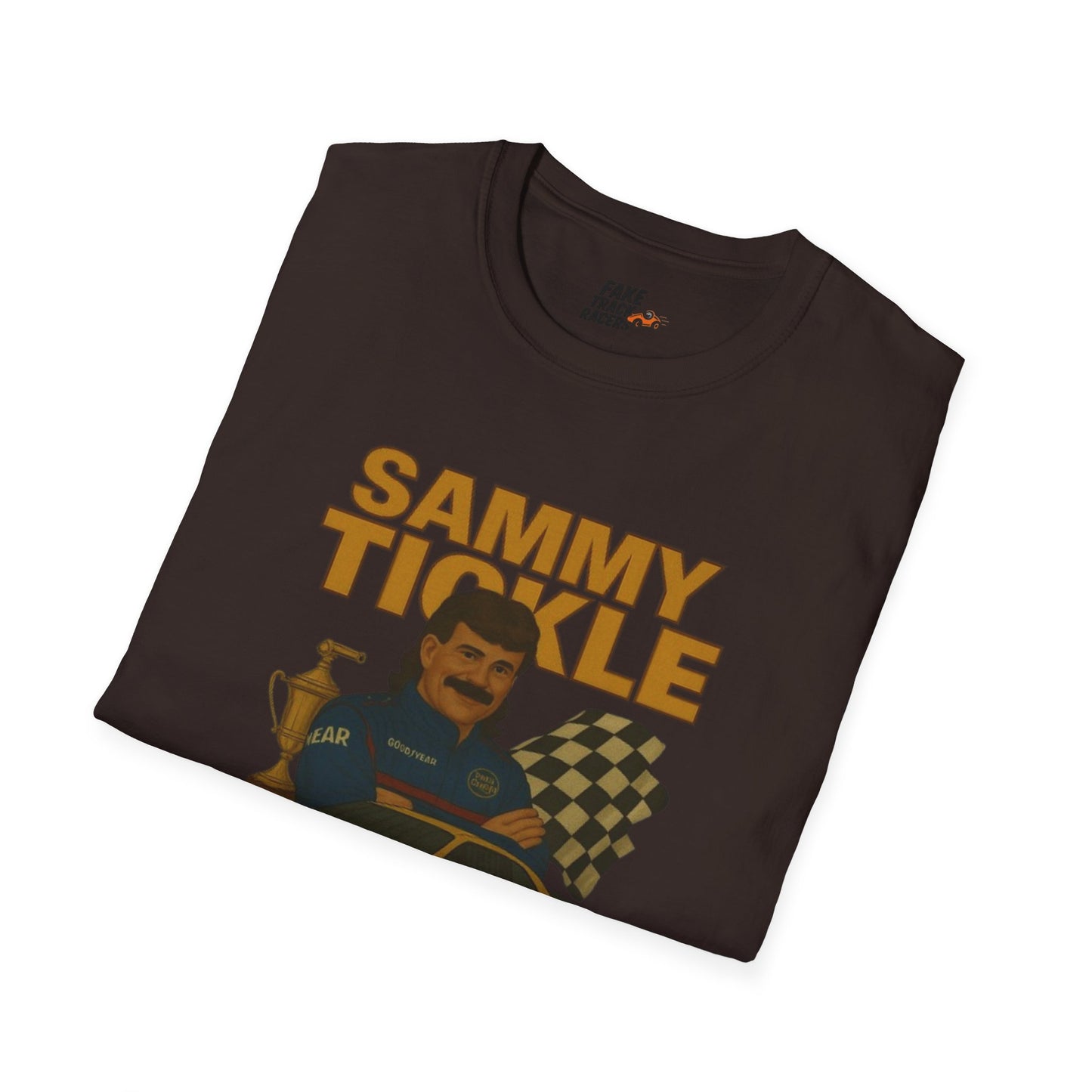 Vintage Style Racing Tee Shirt SAMMY TICKLE, 1988 Champion Shirt Fake Track Racers