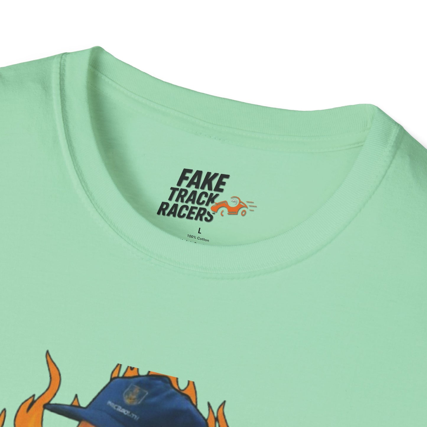 Vintage Style 90s Racing Tee Shirt NORMAN SPARKS Victory Fake Track Racers