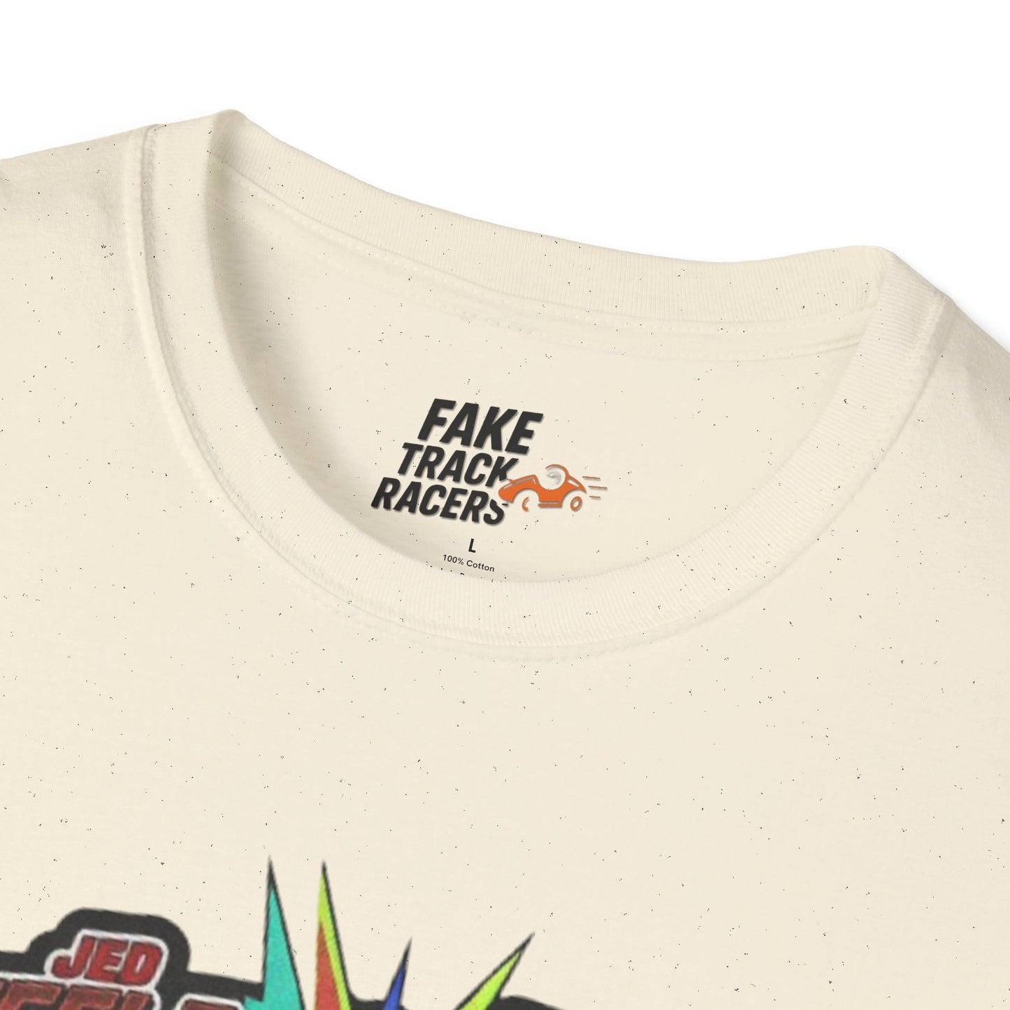 Vintage Style 90s Racing Tee Shirt STEELE VS CHRISTMAS Friendly Fire Fake Track Racers