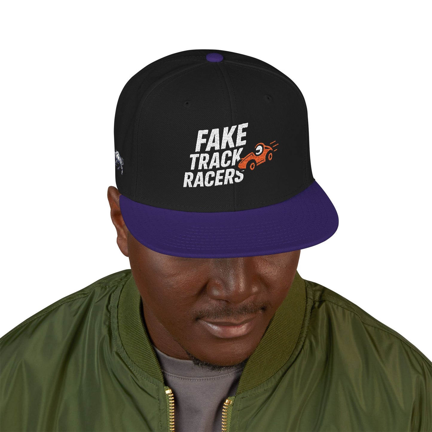 Fake Track Racers Mega Snapback