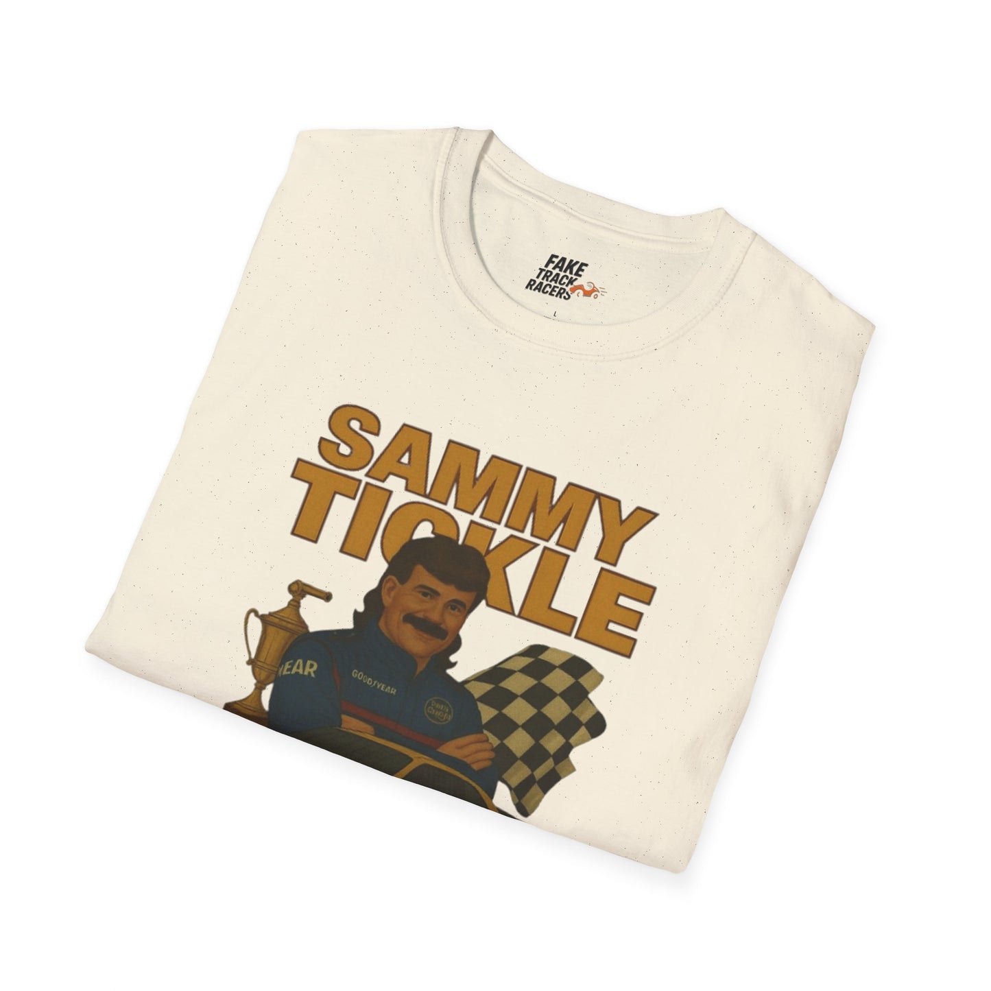Vintage Style Racing Tee Shirt SAMMY TICKLE, 1988 Champion Shirt Fake Track Racers