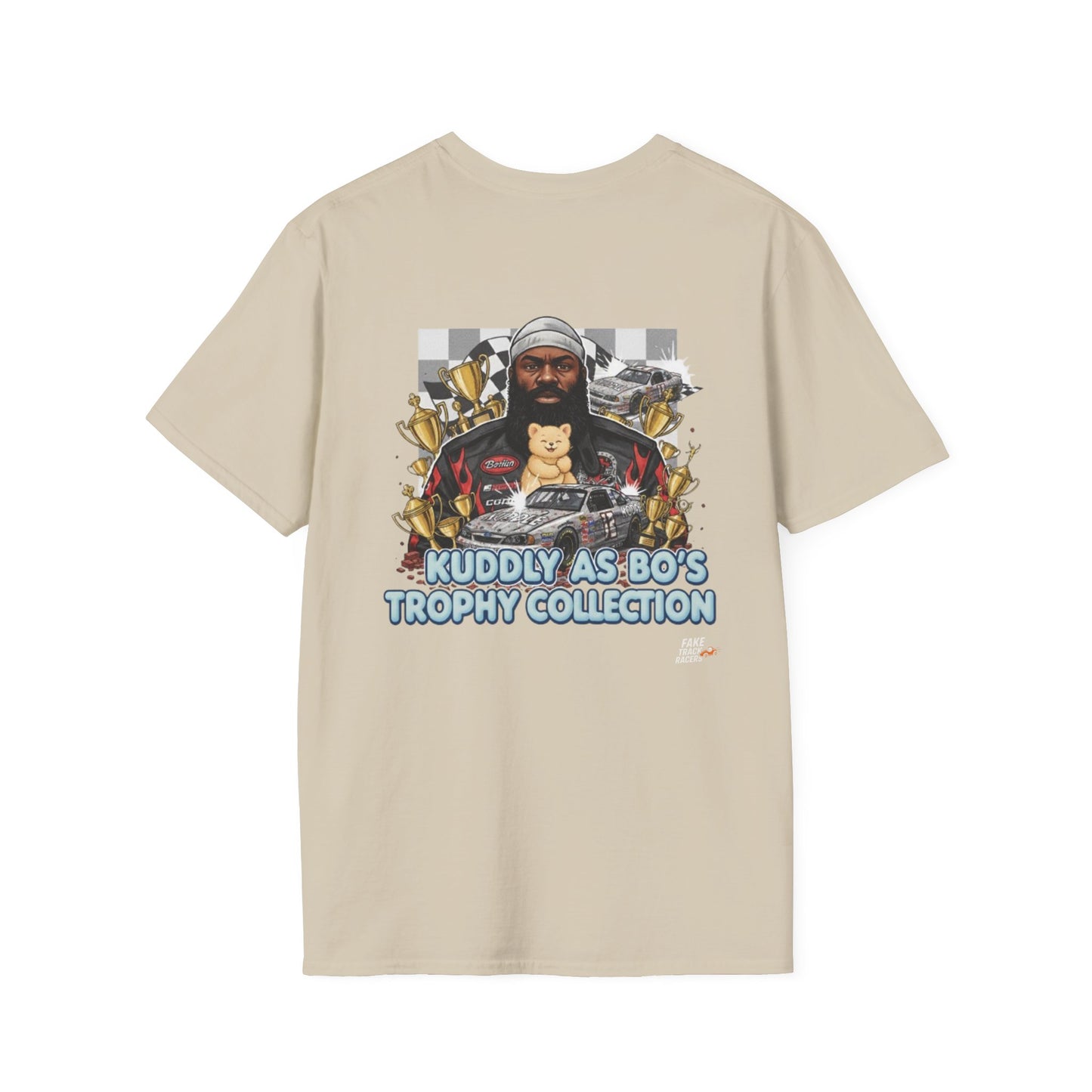 Vintage Style 90s Racing Tee Shirt BO SLAUGHTER Kuddle Fake Track Racers