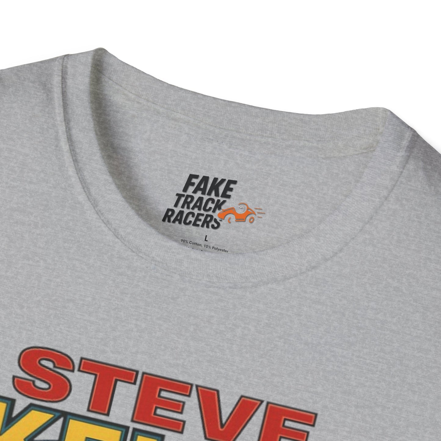 Vintage Style 90s Racing Tee Shirt STEVE KELLY Jool Fake Track Racers