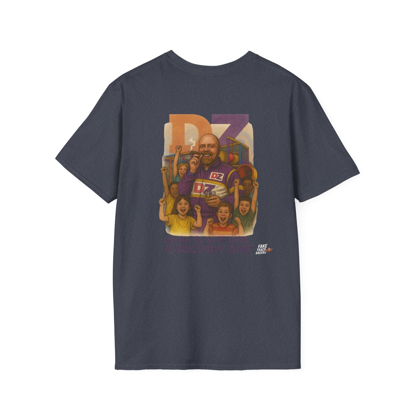 Vintage Style 90s Racing Tee DIRK CHUPWIPER DZ Fake Track Racers