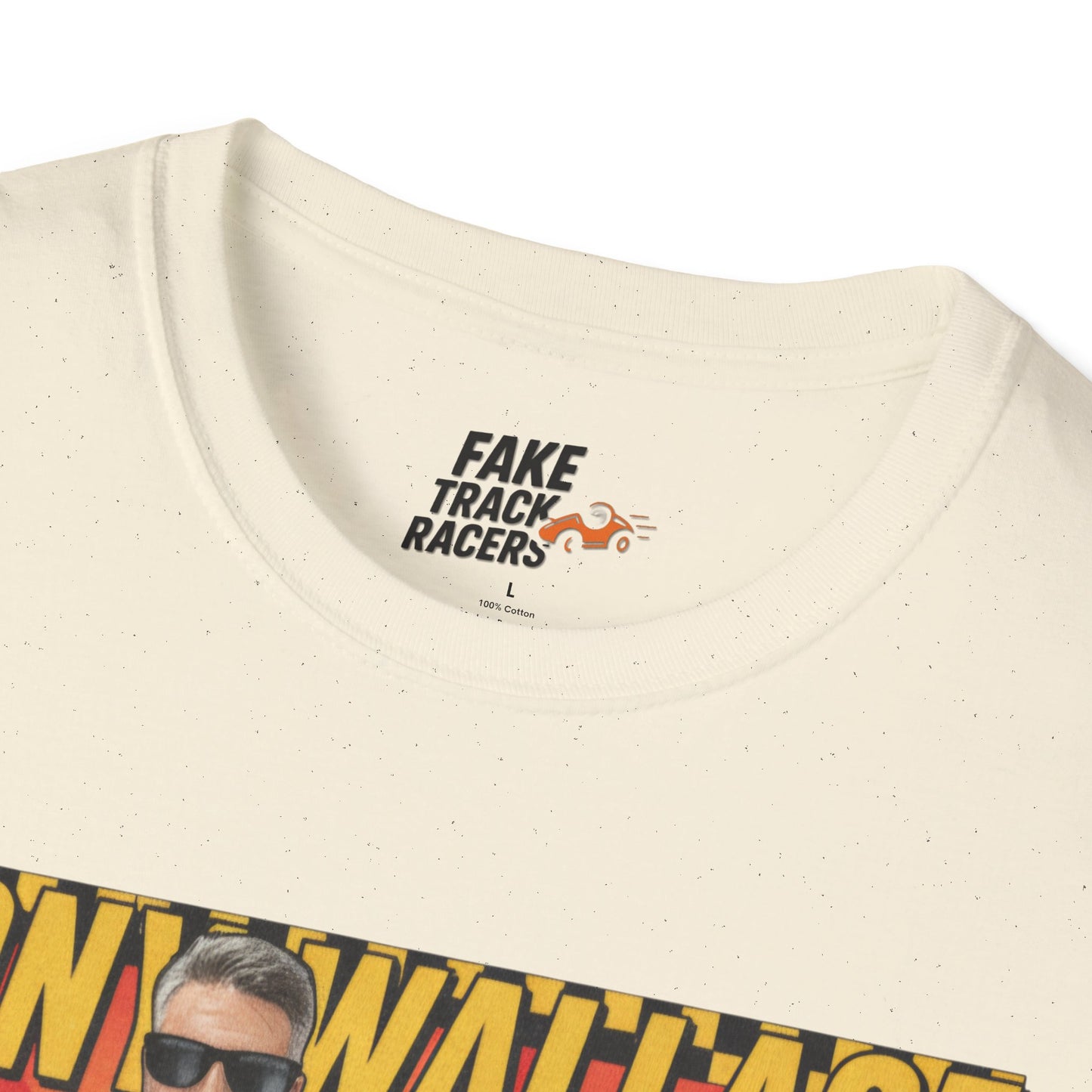 Vintage Style 90s Racing Tee Shirt TONY WALLACE Chick Fake Track Racers