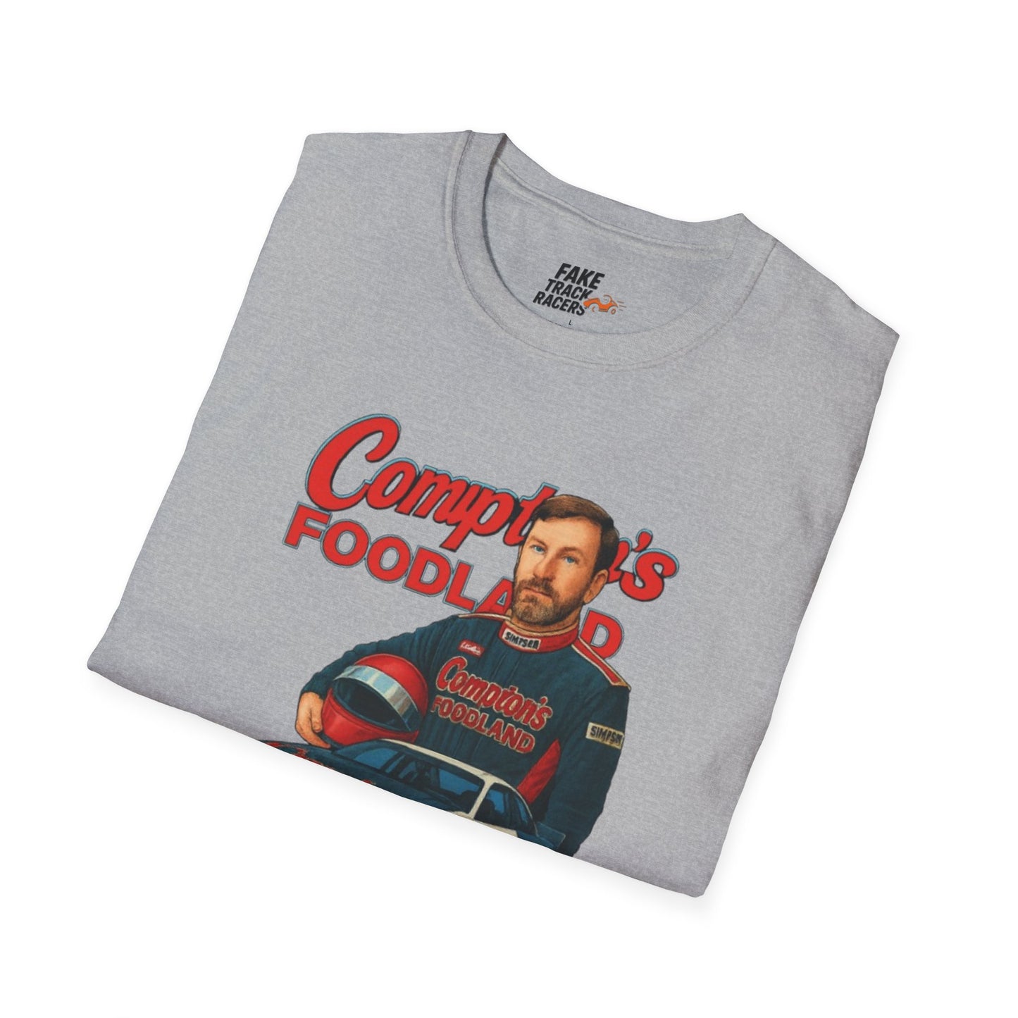 Vintage Style 90s Racing Tee Shirt GERONIMO LaFEET Comptons Fake Track Racers
