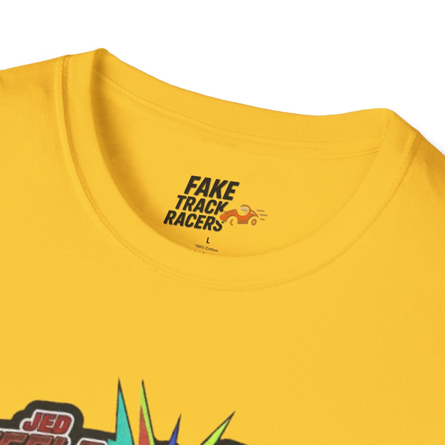 Vintage Style 90s Racing Tee Shirt STEELE VS CHRISTMAS Friendly Fire Fake Track Racers