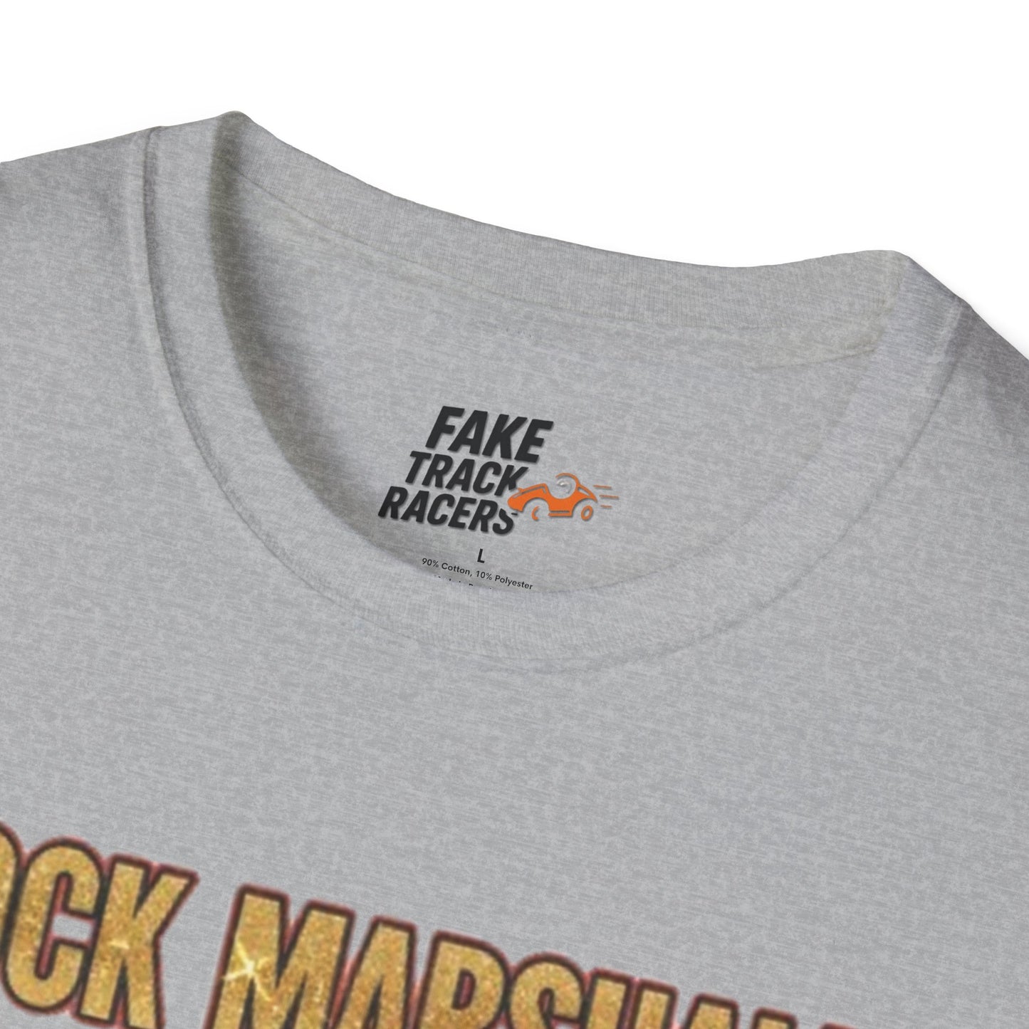 Vintage Style 90s Racing Tee Shirt ROCK MARSHALL Chef Microwave Fake Track Racers